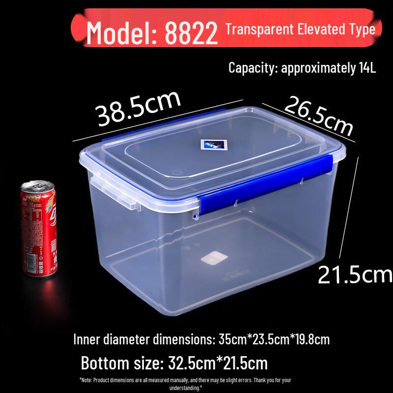 ZISIZ Plastic Commercial Kitchen Storage Container