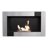 Wall Mounted Bioethanol Fireplace GOLF QUBE TÜV with Glazing