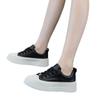Bequeme Board-Schuhe mit dicker Sohle, Damen, neu, Herbst, vielseitig, runde Spitze, flache Sohle, weiße Schuhe, Damen, Sport- und Freizeitschuhe