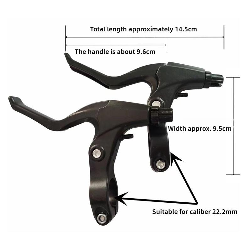 1 Pár Hliníková Slitina Kolo Brzdová Páčka Pasuje na Řídítka 22,2 mm Ultralehká Cyklistická Brzdová Páčka Univerzální V-Brake