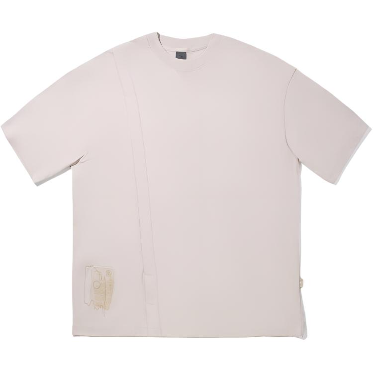 

Li Ning X Джеки Чан Коллаборация Серия Кунг-фу Футболка с круглым вырезом, свободного кроя, с принтом, удобная, универсальная, повседневная, простая, с коротким рукавом AHSV915-3 XXL