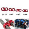 Universal An4 An6 An8 An10 Billet Oil Fuel Water Hose Tube Seprator Divider Clamp Aluminum Line Separator Kit