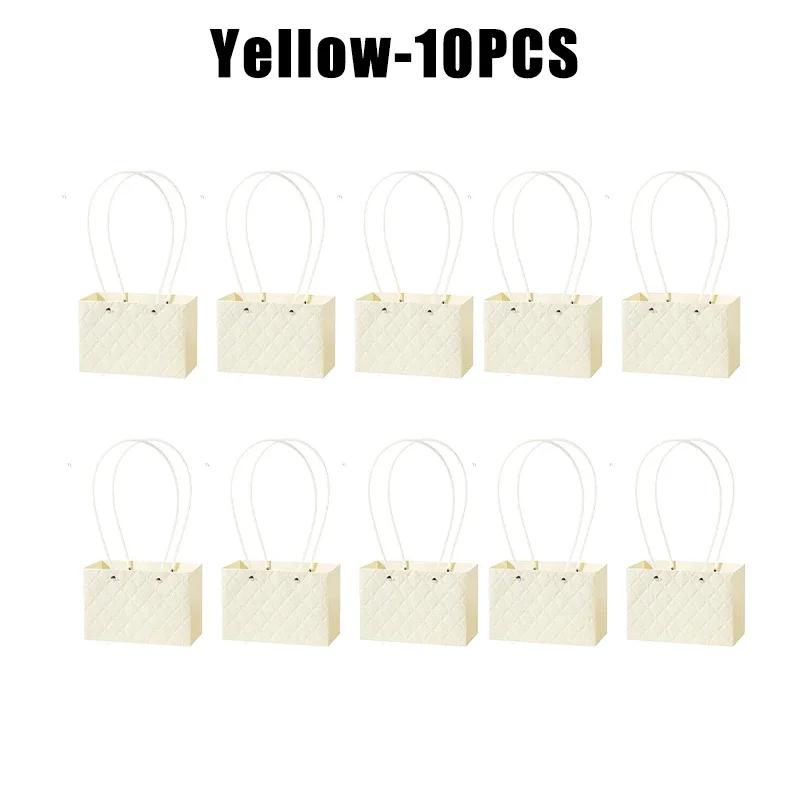 Flower Gift Bags Paper Bouquet Bags Rectangle Flower Box for Arrangements Bouquet Box with Handles Florist Supplies for Wedding