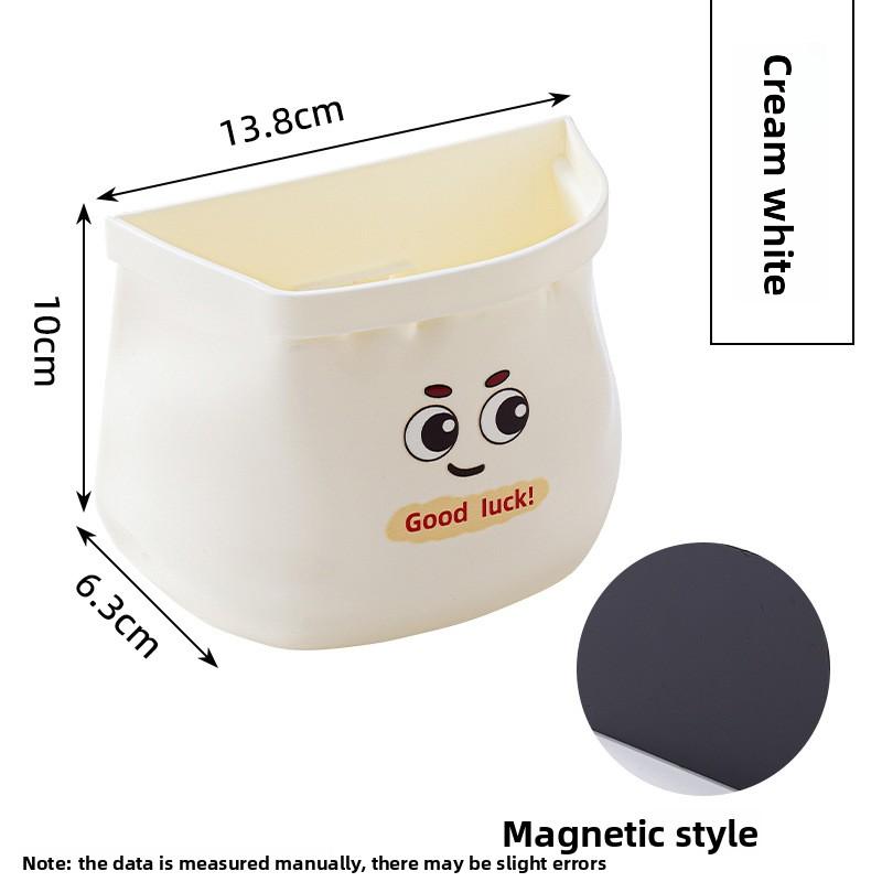 

Магнитный кухонный холодильник, настенная многофункциональная полка без сверления кремовый