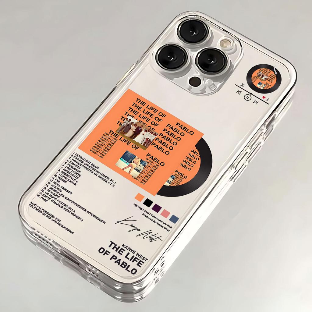 Rapper Kanye West Heißes Album Handyhülle für iPhone 11 12 13 14 15 16 Pro Max SE 7 8 Plus Mini X XS XR Weiche Stoßfeste Hülle