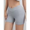 Fashion Yoga Shorts Women's V Waist Sexy Peach Hip High Waist Running Fitness Tight Stretch Seamless Sports Shorts