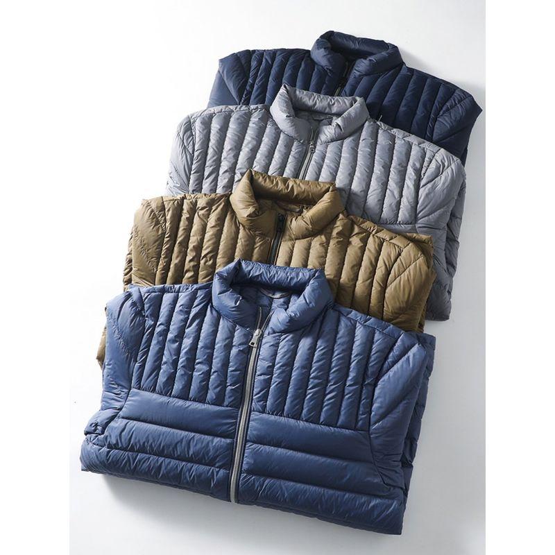 Export Export Tail Order down Jacket Men Autumn and Winter Thin Stand Collar Cotton-Padded Coat Export Men's Clothing Jacket Cotton-Padded Jacket