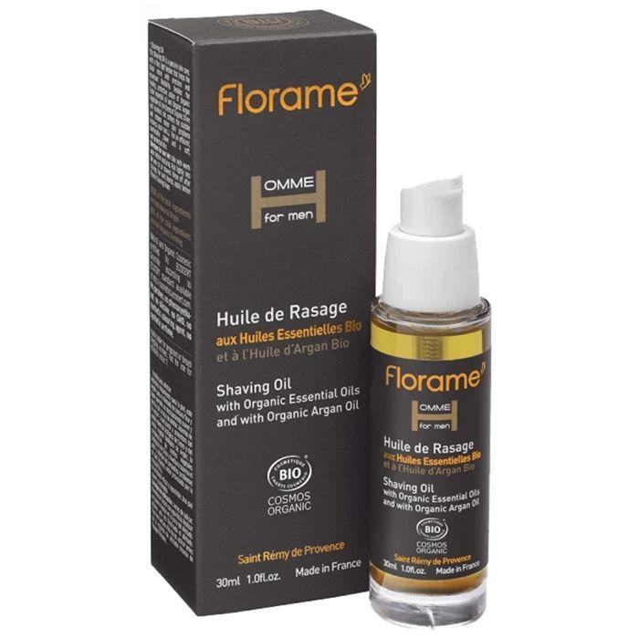 Huile de Rasage Bio - Florame - Homme - 30ml - Vegan - Protection et douceur