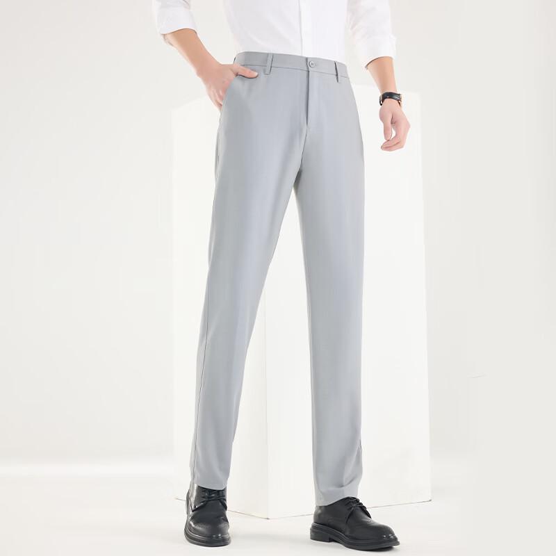 

Fengxun Men s Business Casual Straight-Leg Pants 40