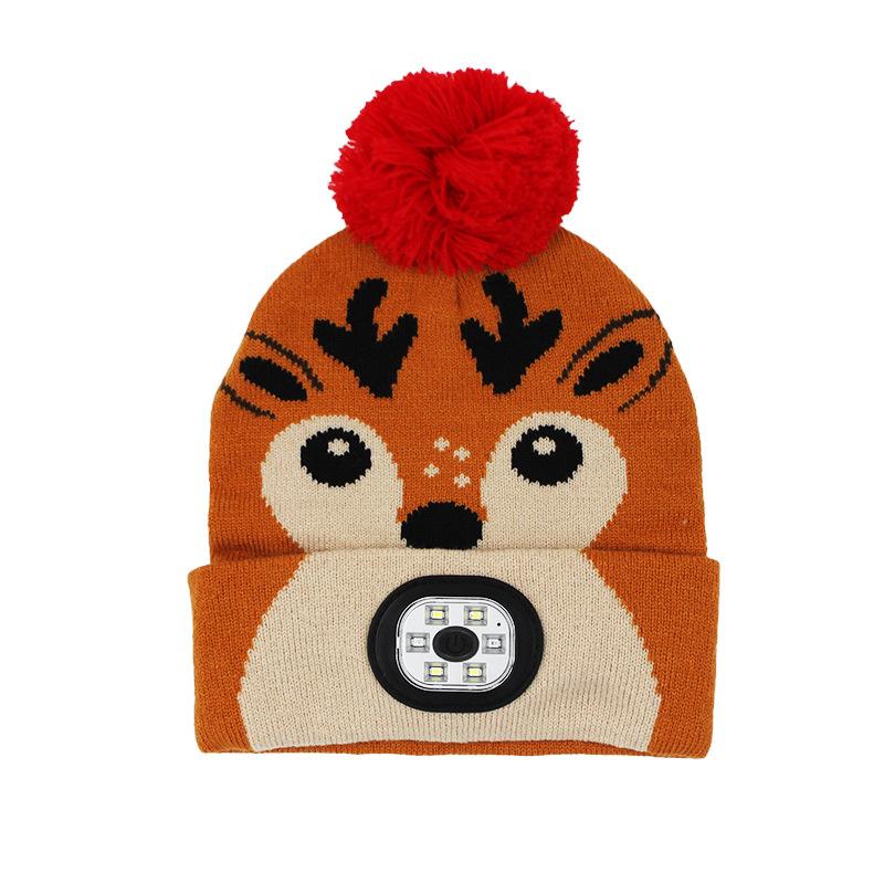 

Светодиодная вязаная шапка для ночного бега One Size