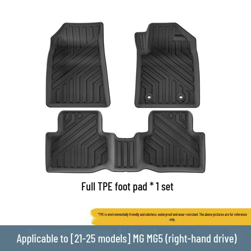 Durable Waterproof TPE Floor Mats for 21-25 MG5: Dirt-Resistant, Car-Specific