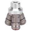 3 Way Connector Chrome Plated Pneumatic Component Carbon Steel G1 4in Thread Quick Coupler