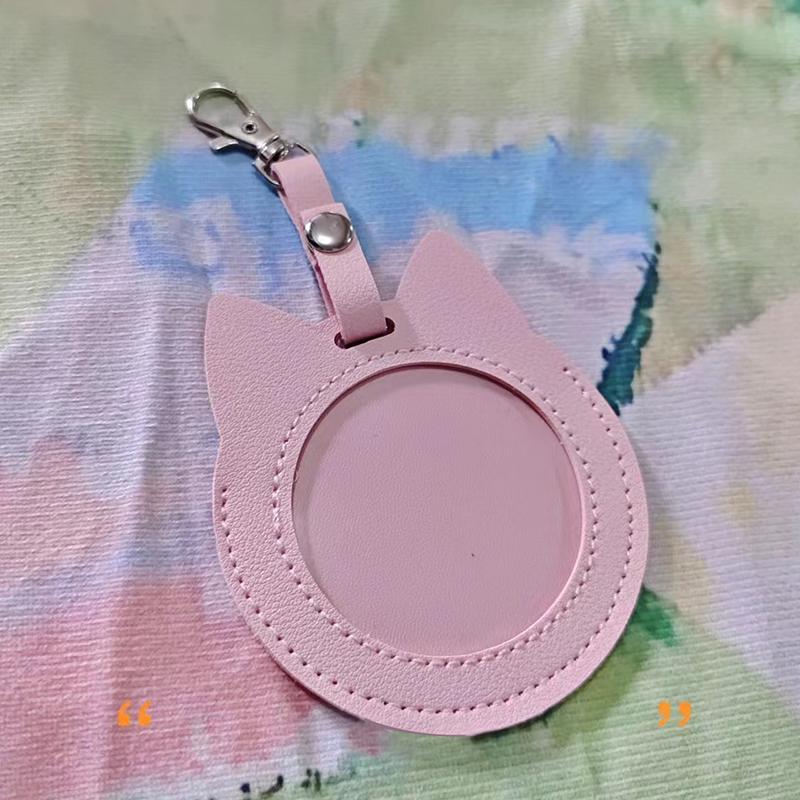 Transparent Card Holder Cute Badge Storage Cover Photocard Holder Protection Idol Card Storage Bag Pendant Student Stationery