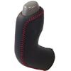 Tricolore Genuine Leather Shift Knob Cover X for Suzuki Every Van DA64V OD Replacement Customizable Interior Protection (Black Red, 1BK3S29)