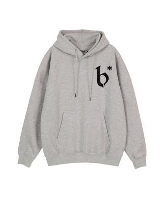 B Logo Hoodie Gray
