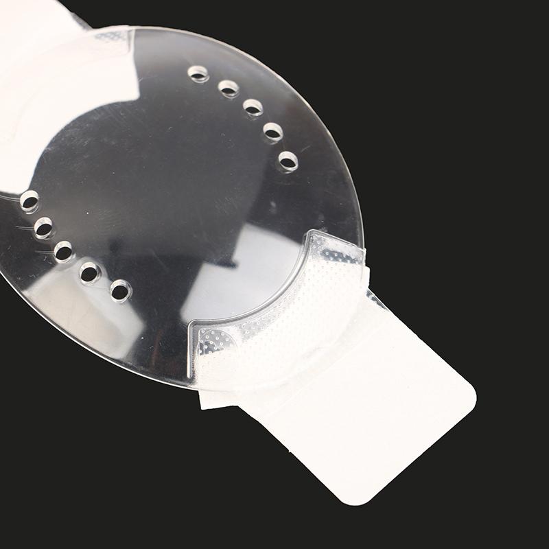 Samolepicí průhledný plastový oční štít pro péči o oči s 10 otvory, potřebný po oční operaci, ochrana očí proti nárazu