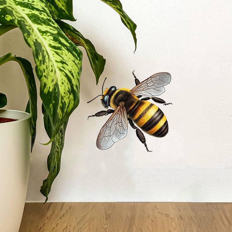 Bees Insects Animals Wall Sticker Toilet Living Room Cabinet Refrigerator Home Decoration Decals Sticker M438