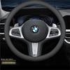Anti-Slip Napa Leather Steering Wheel Cover, Ultra-Thin & Universal, All-Season Car Accessory for Men and Women