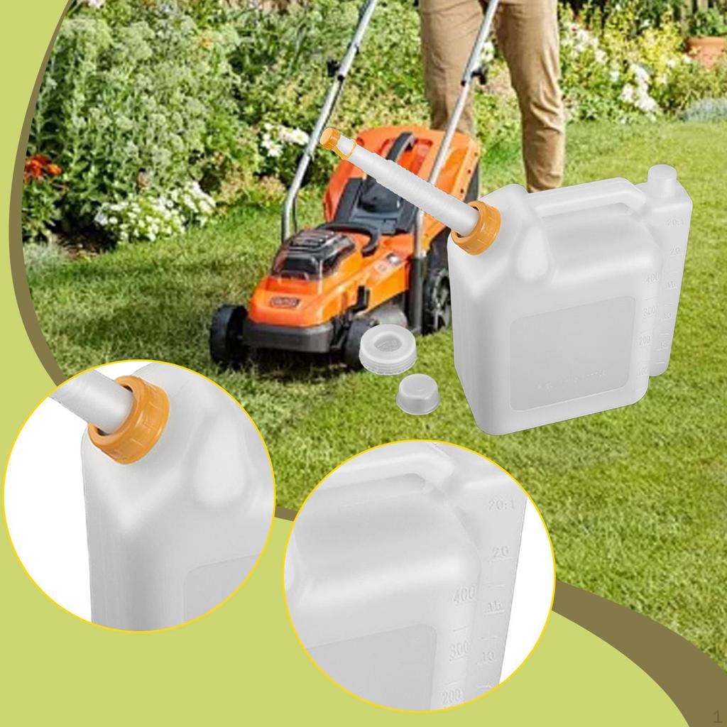 Oil Mixing Bottle Contrast Pot 2 Stroke Engine Measuring Combination Fuels Petrol Container for