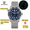 Watchdives 39mm WD007 V4 Klokke PT5000 Automatisk Urverk Titan NTTD Armbåndsur Buet Safirglass C3 Super Lyserende Klokke