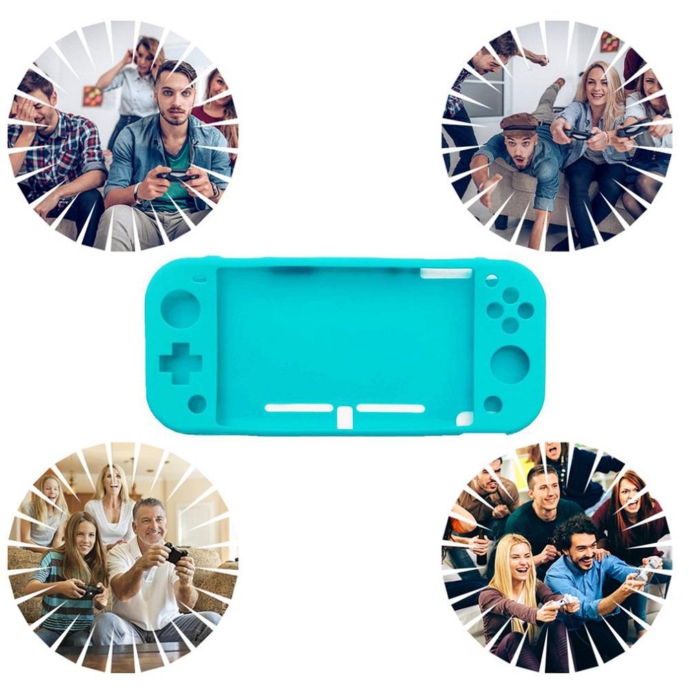 1x Silicone Protective Case Soft Grip Case Cover Fits For NS Lite 2019 Turquoise