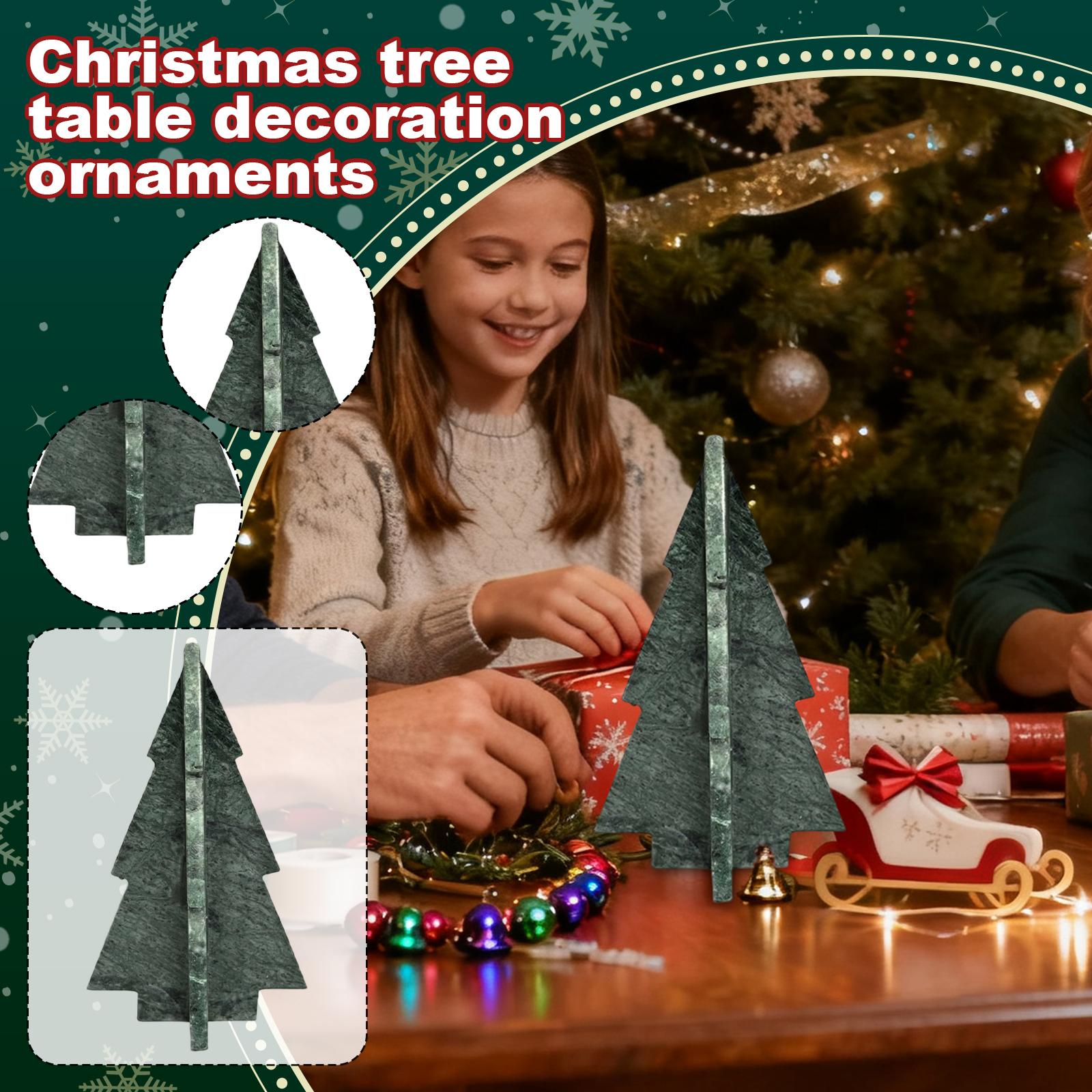 

Christmas Tree Table Decoration, Green, A Practical And Useful Item For Celebrating Christmas One Size