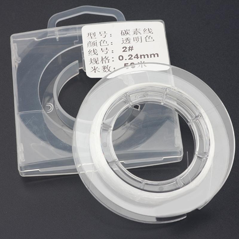50M Fishing Line, Nylon Fishing Wire Spool Clear Monofilament Line Invisible Fishing Wire for Fishing Hanging Crafts