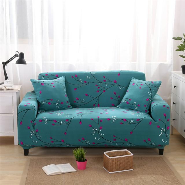 Spandex Sofa Covers For Living Room Printing Elastic Couch Cover Slipcovers Armchair Furniture Protector 1 /2 /3 /4 -Seater