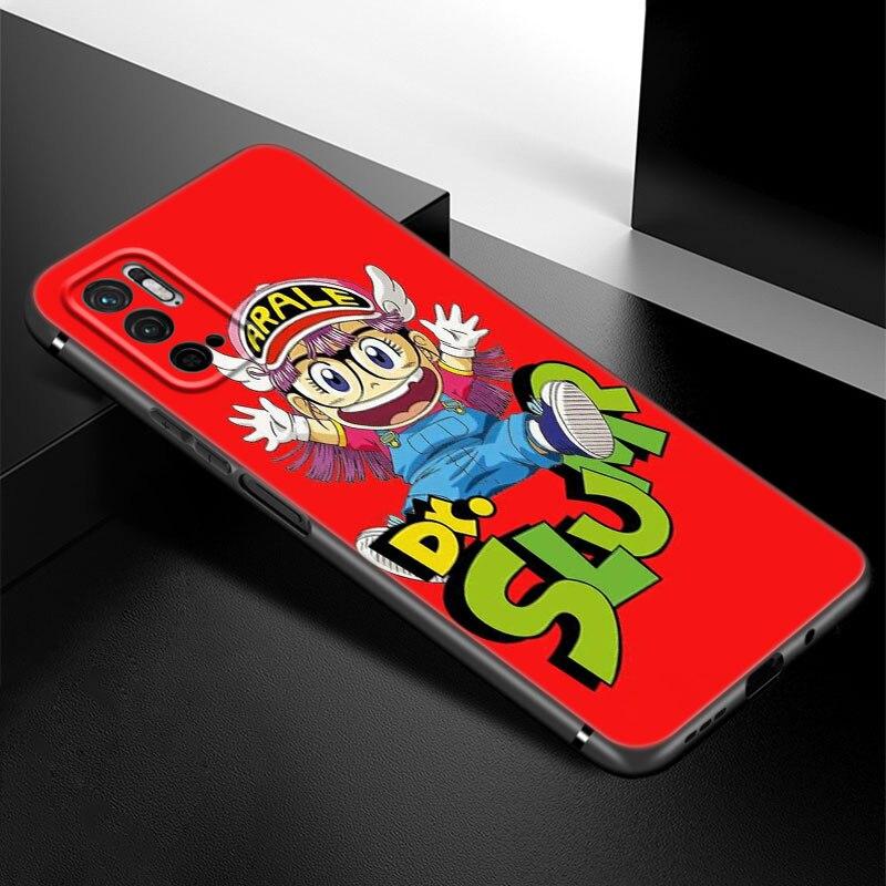 Dr Slump Arale Anime Phone Case For Xiaomi Redmi Note 7 8 8T 9 9S 10 10S 10T 11 11S 4G 11E 11T Pro 5G Soft TPU Black Cover