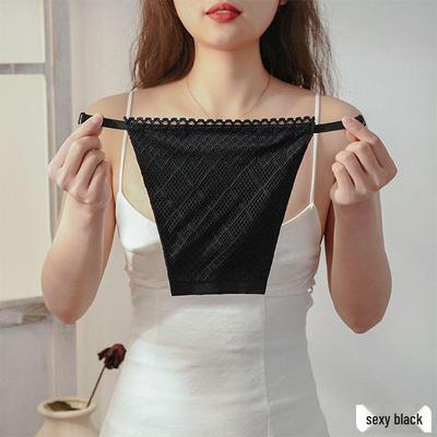 Couverture de poitrine en dentelle double couche: Haut tube anti-exposition pour femmes