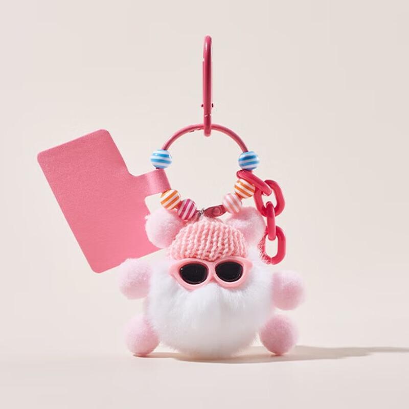 Милый брелок-подвеска на сумку из меха кролика Рекса  Дух сажи