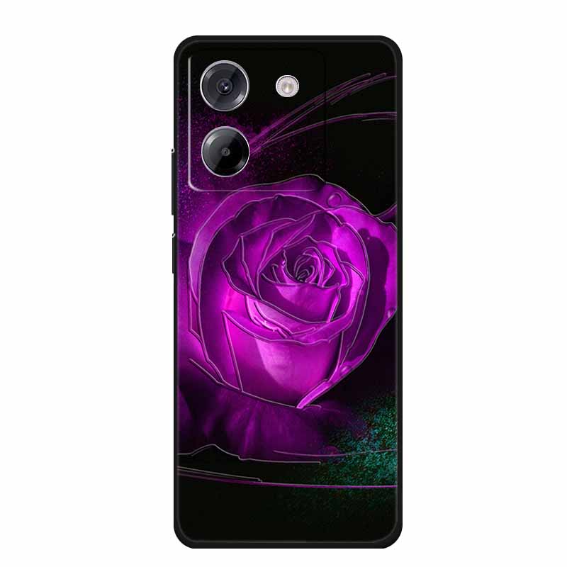 3D Emboss Case For POCO M7 Pro 5G Phone Case Relief Flowers Black Silicone Soft Back Cover For Xiaomi Poco M7 Pro Case Coque Bag