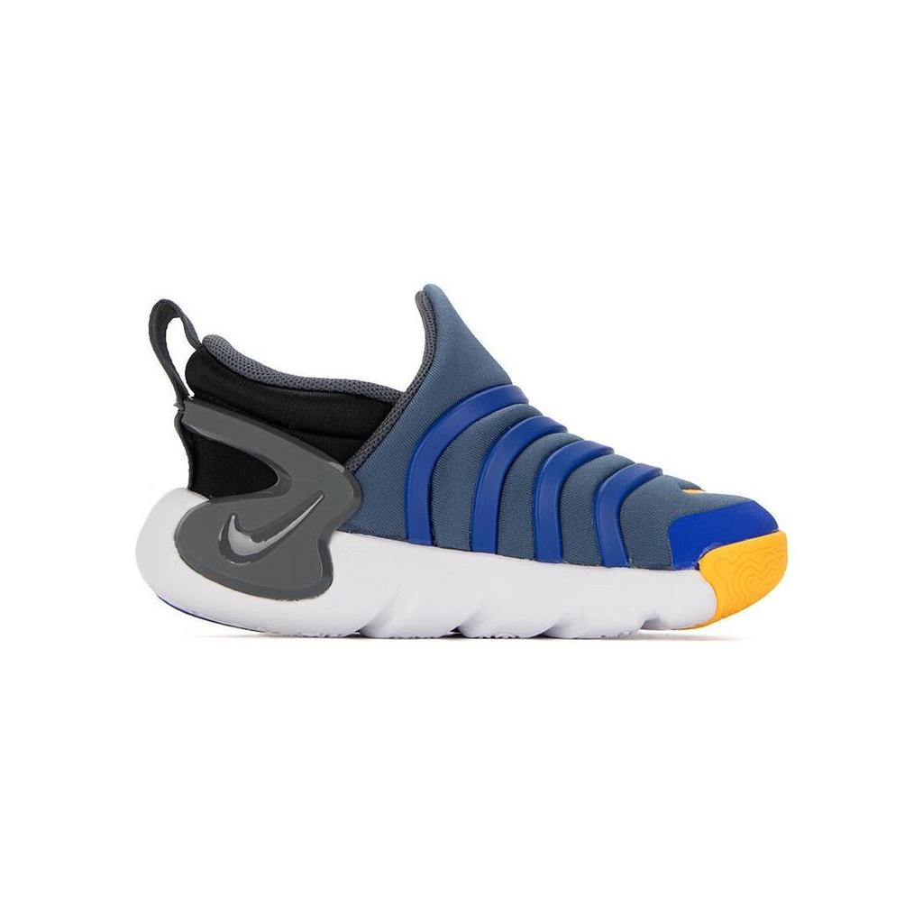 Nike Dynamo GO BT Caterpillar Slip Resistant Cushioning Abrasion Resistant Low top Toddler Shoes Blue Gray DH3438-404
