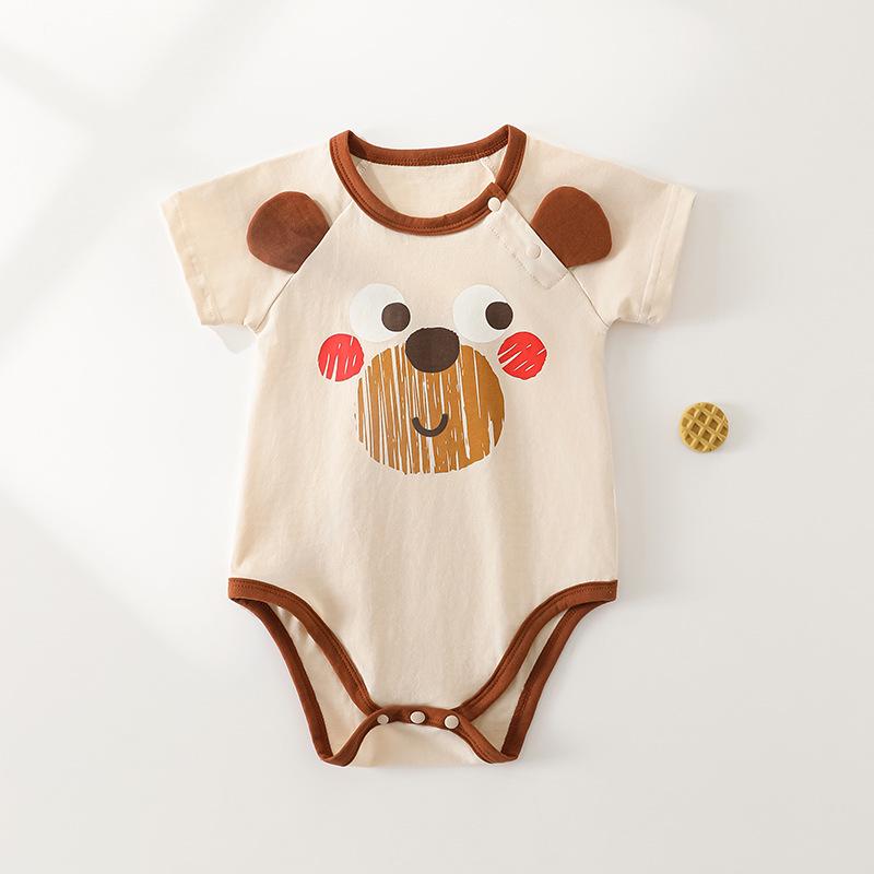 

Летний детский комбинезон: Комплект для ползания из чистого хлопка с коротким рукавом, легкий 66cm