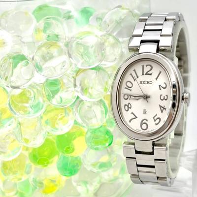 SEIKO Lukia 412933 [New Battery] Ladies' Watch, Oval, Silver, 1N01-0ET0