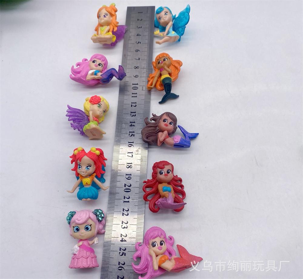 Multi Style 3.5Cm~4.5Cm Mermaid Dolls For Boys And Girls Playing House Toy Models