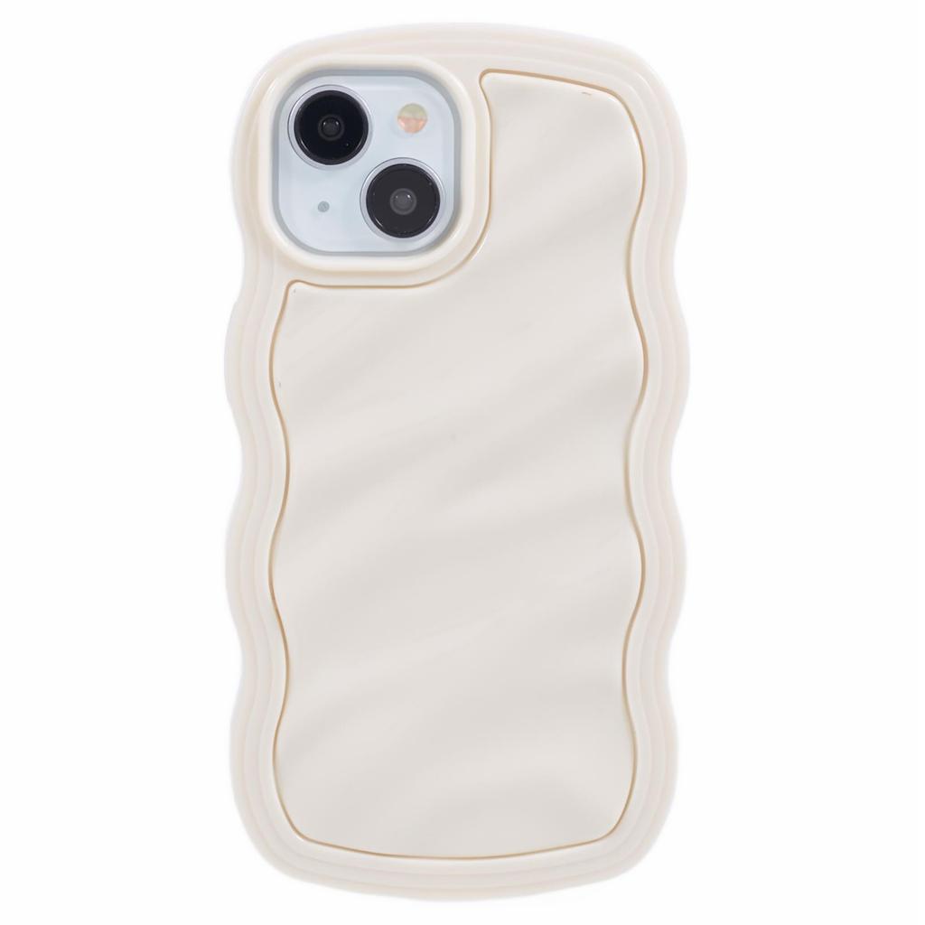 WT Series for iPhone 13 Case with Wavy Edge Hard PC Soft TPU Protection Cover