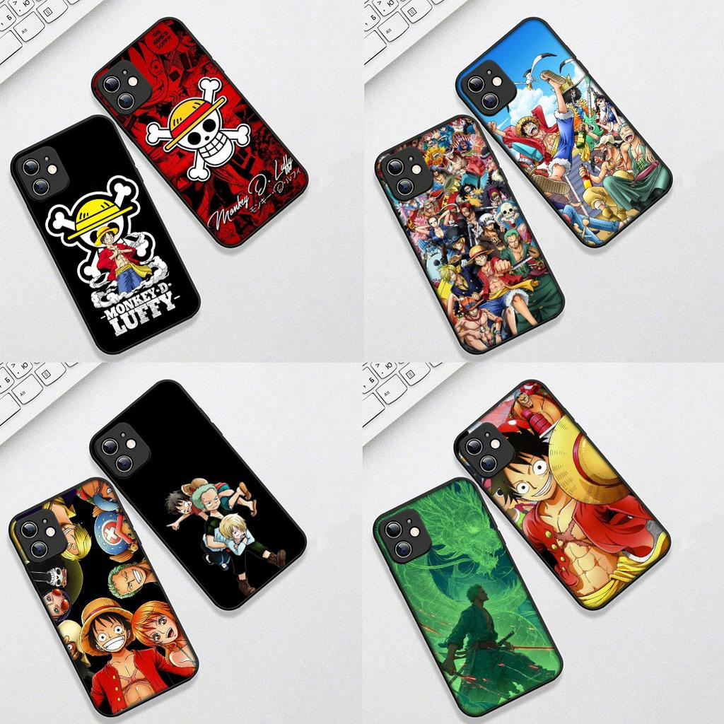 Cover for Apple iPhone 16 15 14 11 Pro Max 6 7 8 Plus + SE2 SE3 SE 2022 2020 8+ Phone Case Luffy One Pieces Zoro Sanji