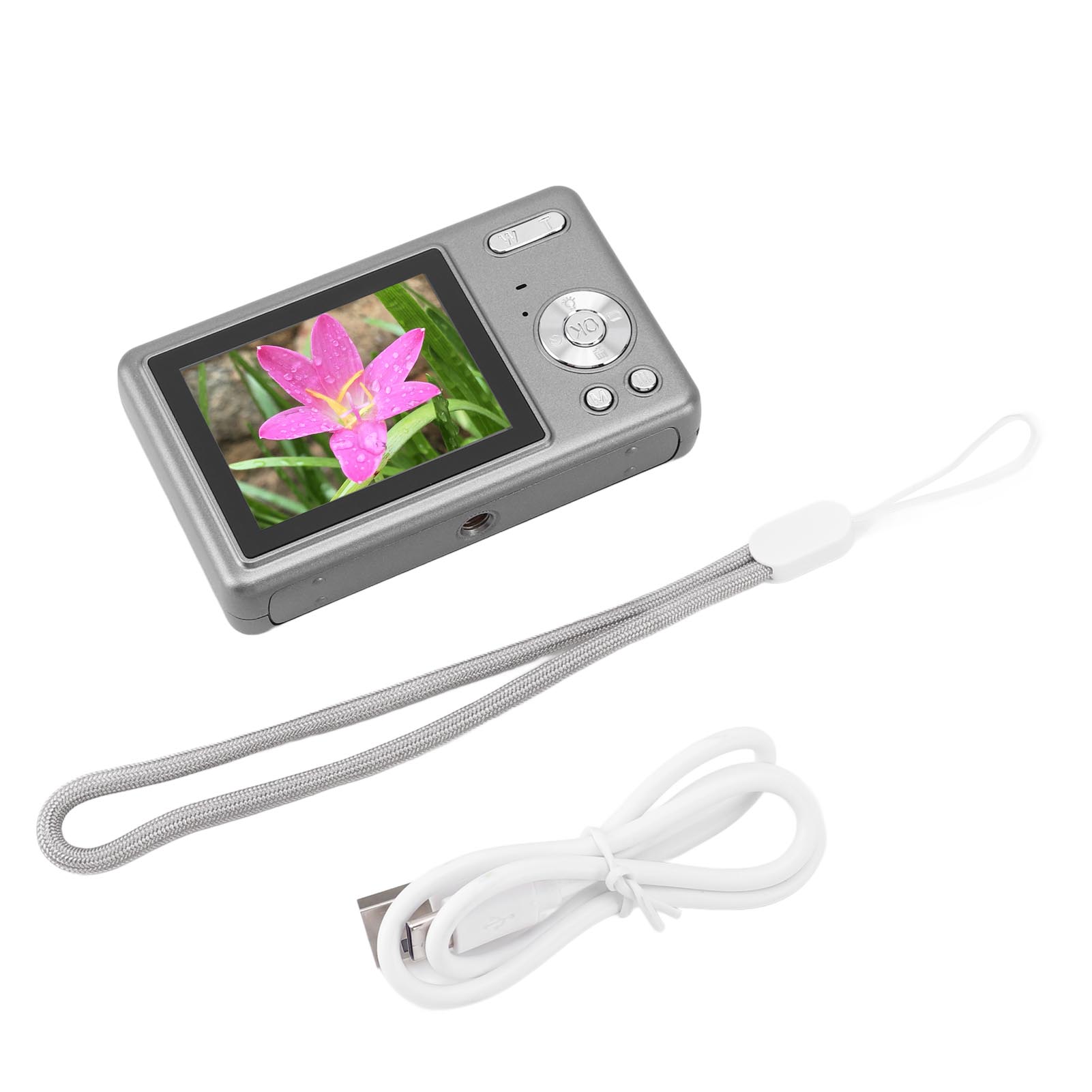 

Цифрова камера 12MP 1080P, 2,4-дюймовий TFT-екран, 16-кратне збільшення, автофокус, кишенькова цифрова камера для студентів чорний