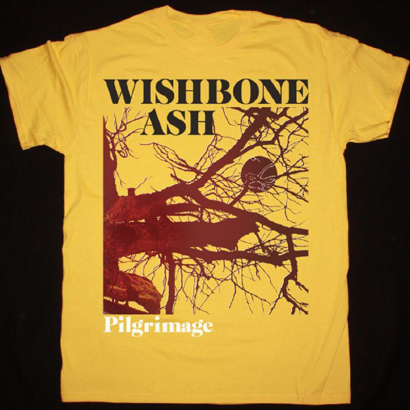 Винтаж Wishbone Ash Группа PILGRIMAGE Хлопок Желтый S-5XL Унисекс Рубашка DI126 Унисекс Футболка XXXXL