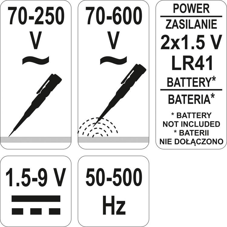 Voltage tester 70-250v YT-2864 YATO