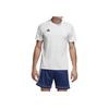 Adidas Round Neck Logo Print Straight Short Sleeve Regular T-Shirt Men Tops White BJ9176