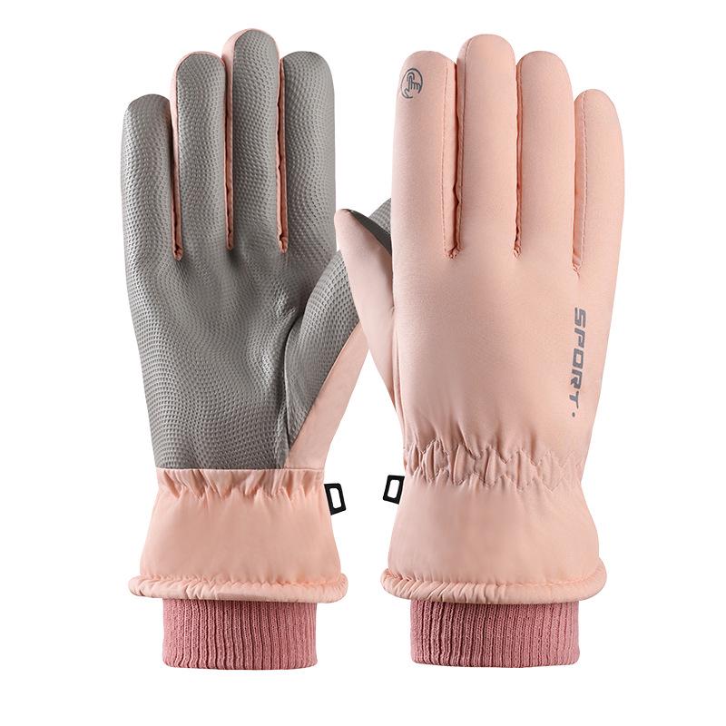 Men's Waterproof Winter Motorcycle Gloves: Thick, Warm, Velvet-Lined for Outdoor Skiing