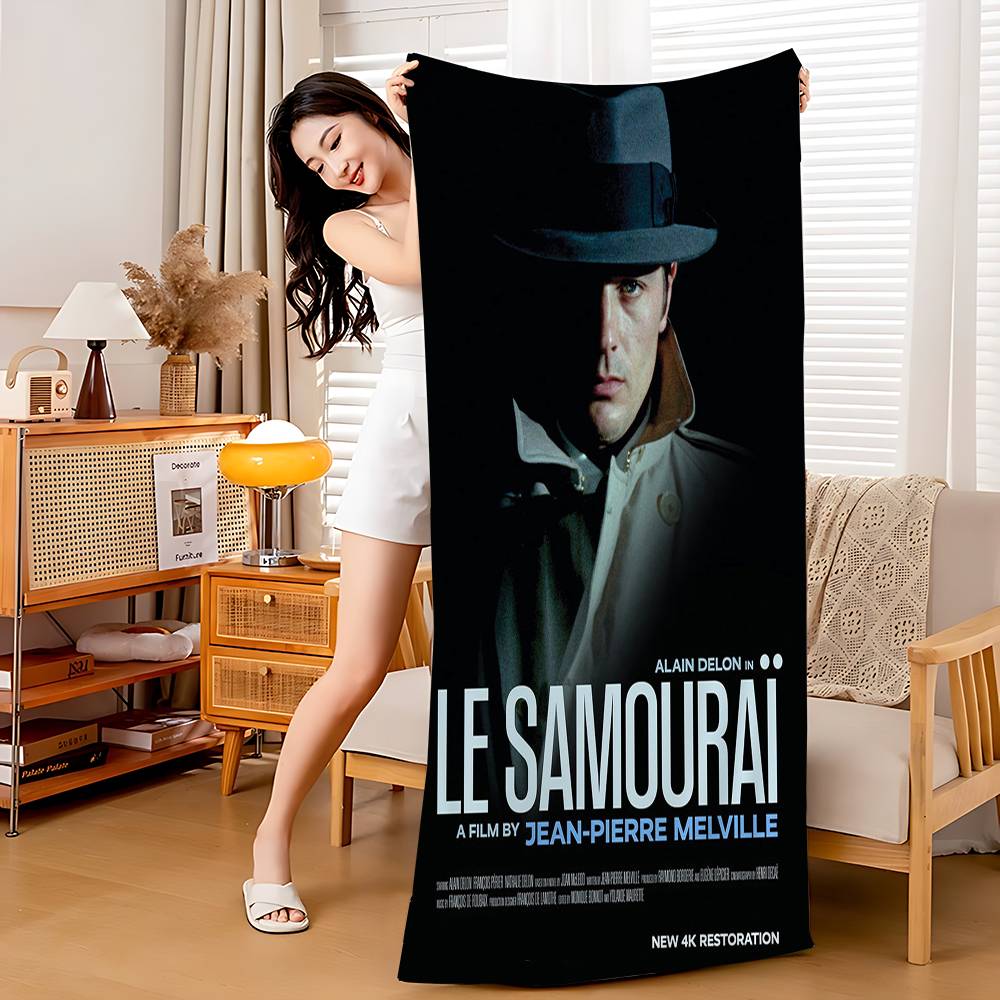 

Celebrity Alain Delon Microfiber Printed Beach Towel Mountain Climbing Yoga Beach Swimming Running Absorbent Soft Towel W40*H60(CM)