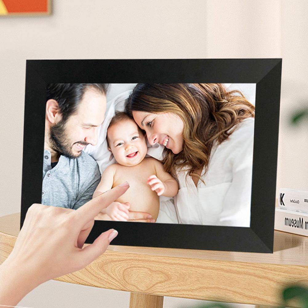 10,1palcový inteligentní WiFi digitální fotorámeček 16G s automatickým otáčením digitálního fotorámečku prostřednictvím Frameo 1280x800 IPS HD dotykové obrazovky