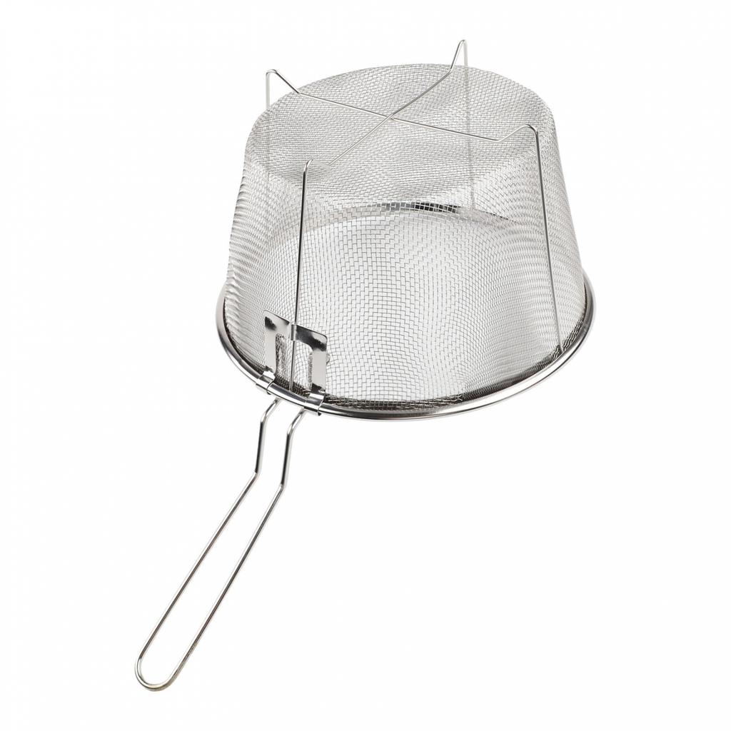 Easy Food Release Non-Stick Fry Basket Portable Colander Strainer With Handle