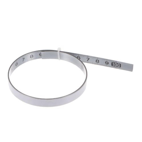 uxcell Carbon Steel Adhesive Tape Measure, Silver Tone, Straight Track Tape, Flat Ruler, 100cm Metric, Left to Right Reading