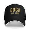 Golden Bocas Letters EST.1905 Sport Baseball Caps Womens  Unisex Female Beach Sunscreen Hat Snapback Cap