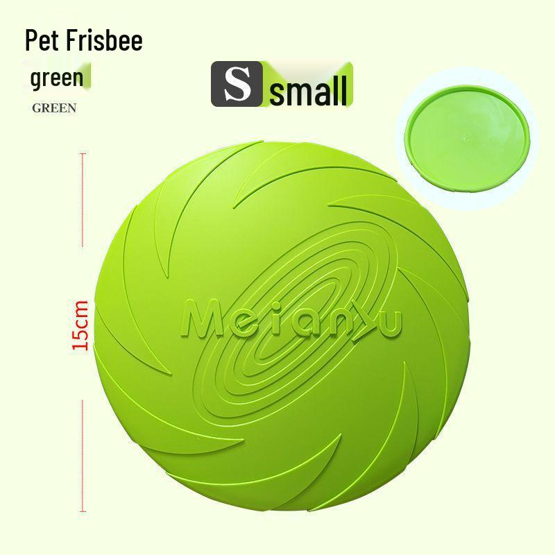 Silicone Bite-Resistant Floating Dog Frisbee Toy for Training Border Collies & Large Dogs