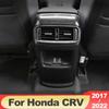 For Honda CRV 2017 2018    2022 ABS Carbon Car Interior Rear Armrest Air Outlet Trim Panel Cover Case Accessories